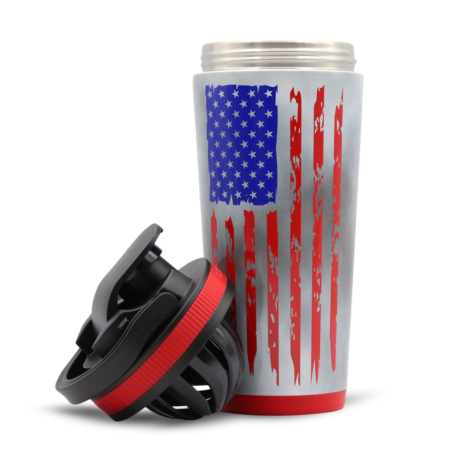 American Flag 26oz Ice Shaker Bundle