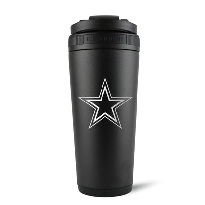 Officially Licensed Dallas Cowboys 26oz Ice Shaker - Black