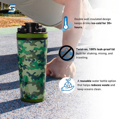 Ice Shaker 4D Series 26oz Shaker Bottles