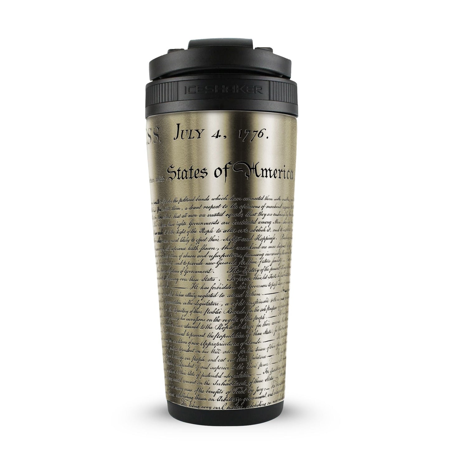 Ice Shaker Declaration of Independence 4D 26oz Ice Shaker
