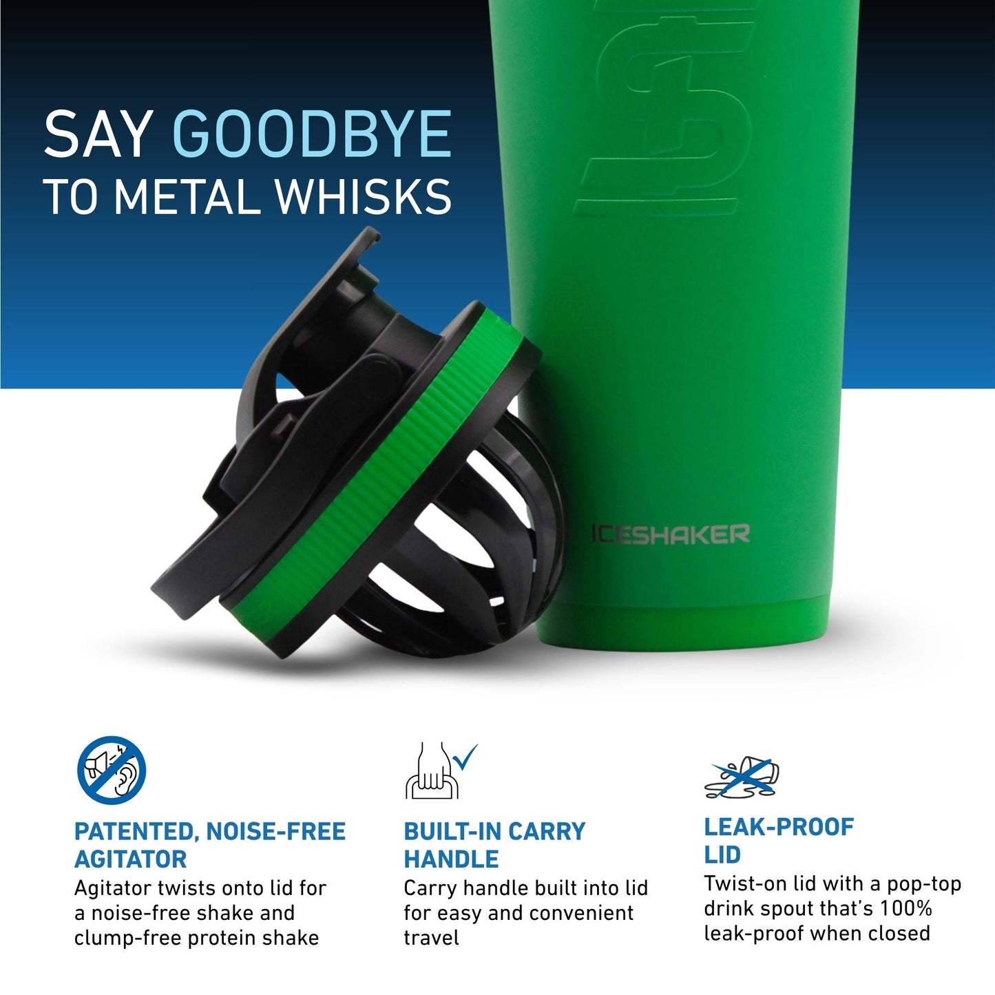 Ice Shaker Matte Series 26oz Shaker Bottles