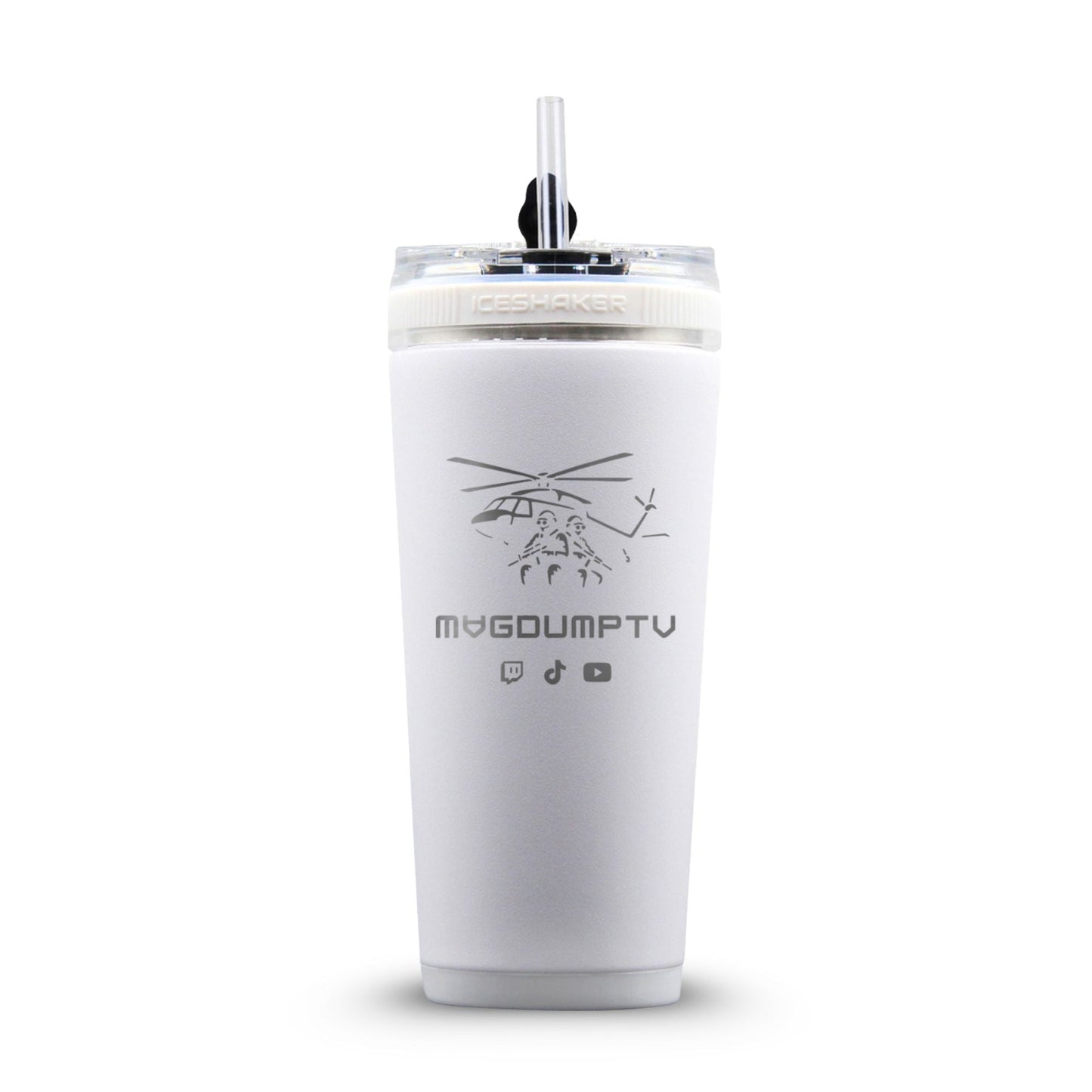 Custom MagDumpTV Helicopter 26oz Flex Bottle