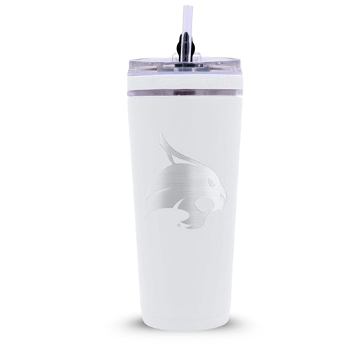 Officially Licensed Texas State Bobcats 26oz Flex Bottle - White