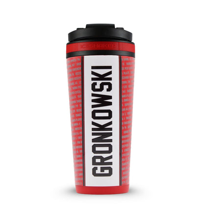 Ice Shaker 4D Series 26oz Shaker Bottle - Gronk 87 Record Breaker Edition