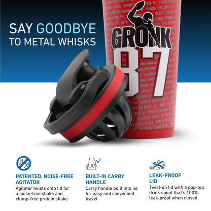 Ice Shaker 4D Series 26oz Shaker Bottle - Gronk 87 Record Breaker Edition