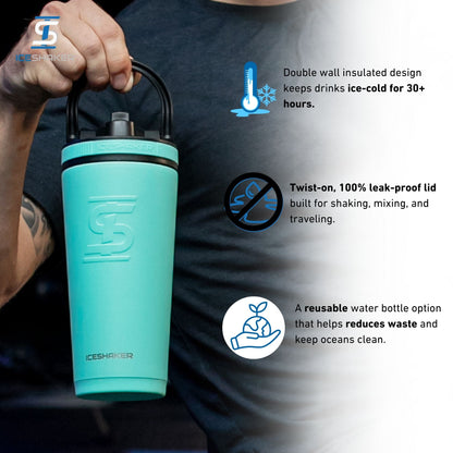 Ice Shaker Matte Series 26oz Shaker Bottles