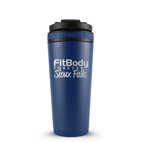 CUSTOM Sioux Falls Fit Body Forever 26oz Ice Shaker - Navy
