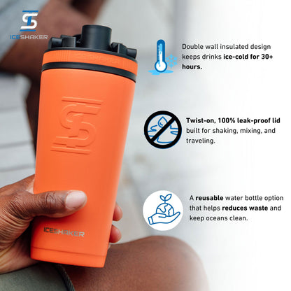 Officially Licensed Houston Astros 26oz Ice Shaker - Orange
