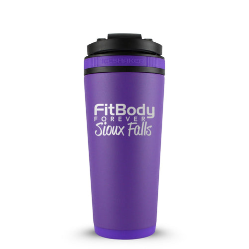 CUSTOM Sioux Falls Fit Body Forever 26oz Ice Shaker - Purple