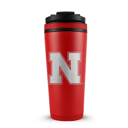 Officially Licensed University of Nebraska 26oz Ice Shaker - Red