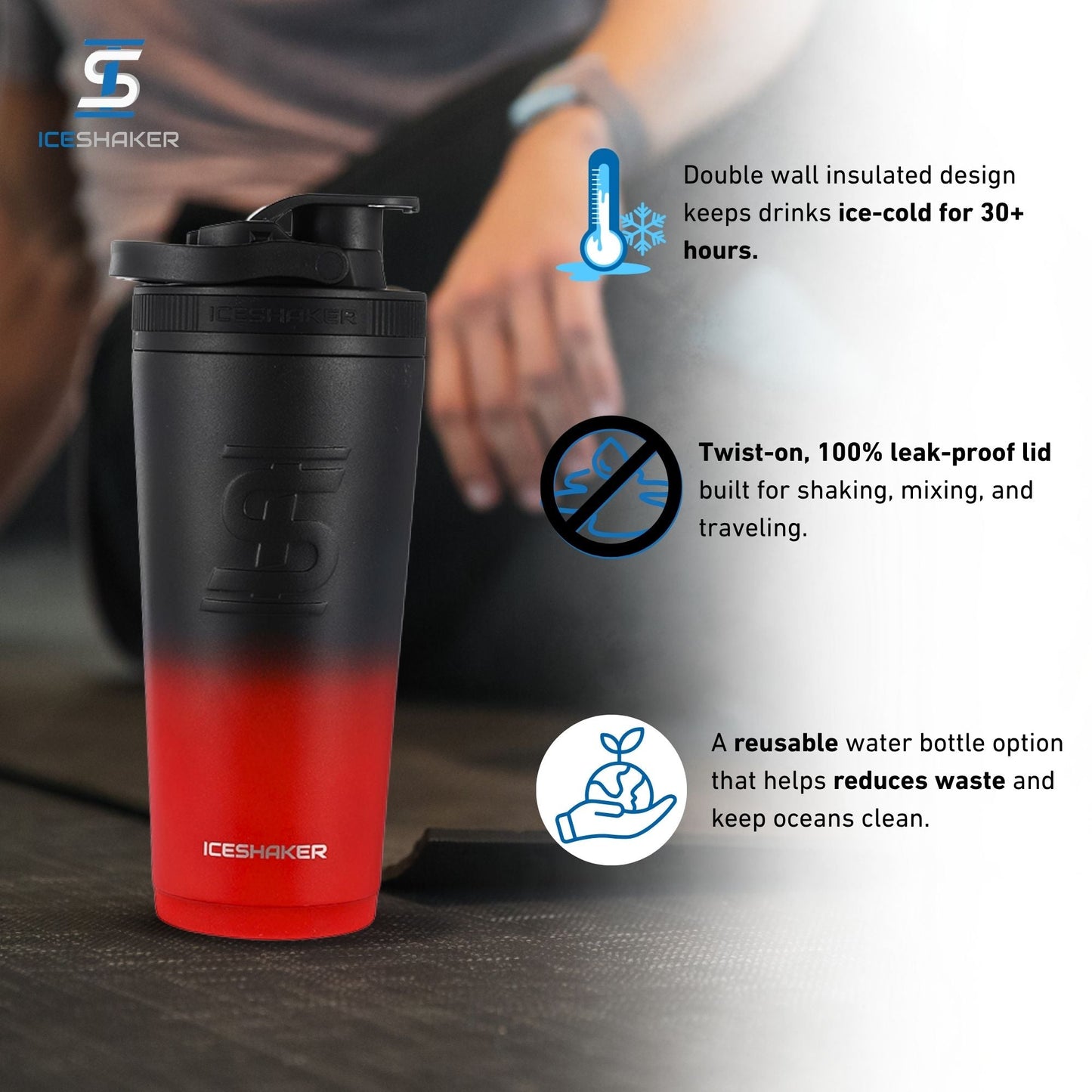 Custom Sioux Falls Fit Body Boot Camp Kettlebell 26oz Ice Shakers