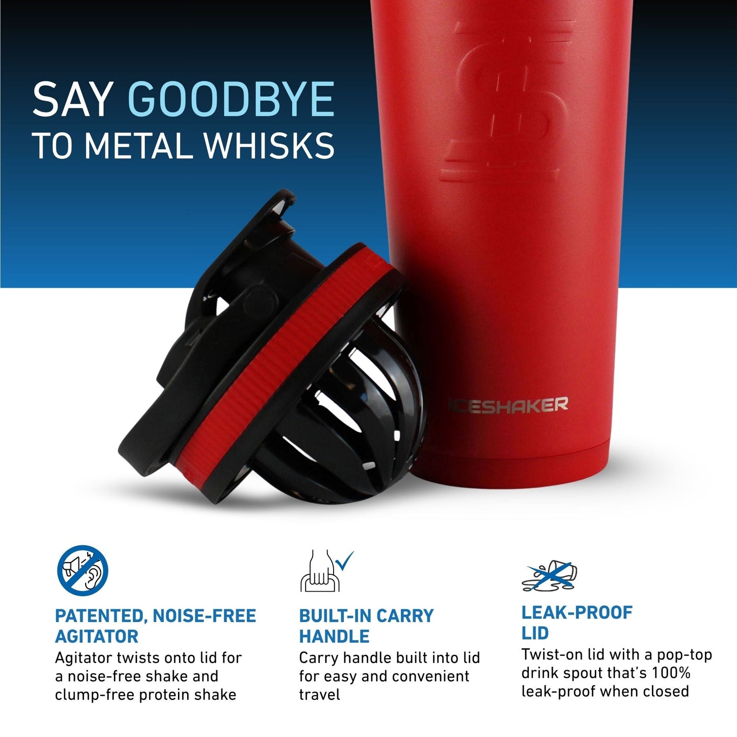 26oz Ice Shaker - Red