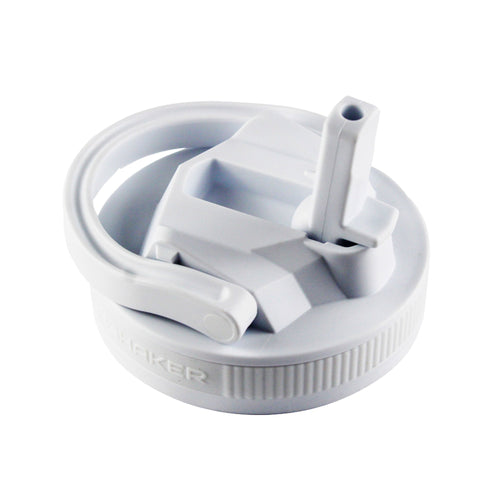 26oz Sport Lid & Internal Straw - White Lid with White Band