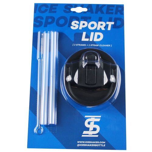 26oz Black Sport Lid & Straw Set