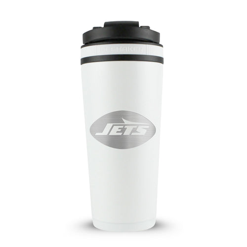 Officially Licensed New York Jets 26oz Ice Shaker - White