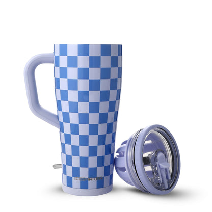 Ice Shaker Blue Checkers Legend Series Shaker Tumbler