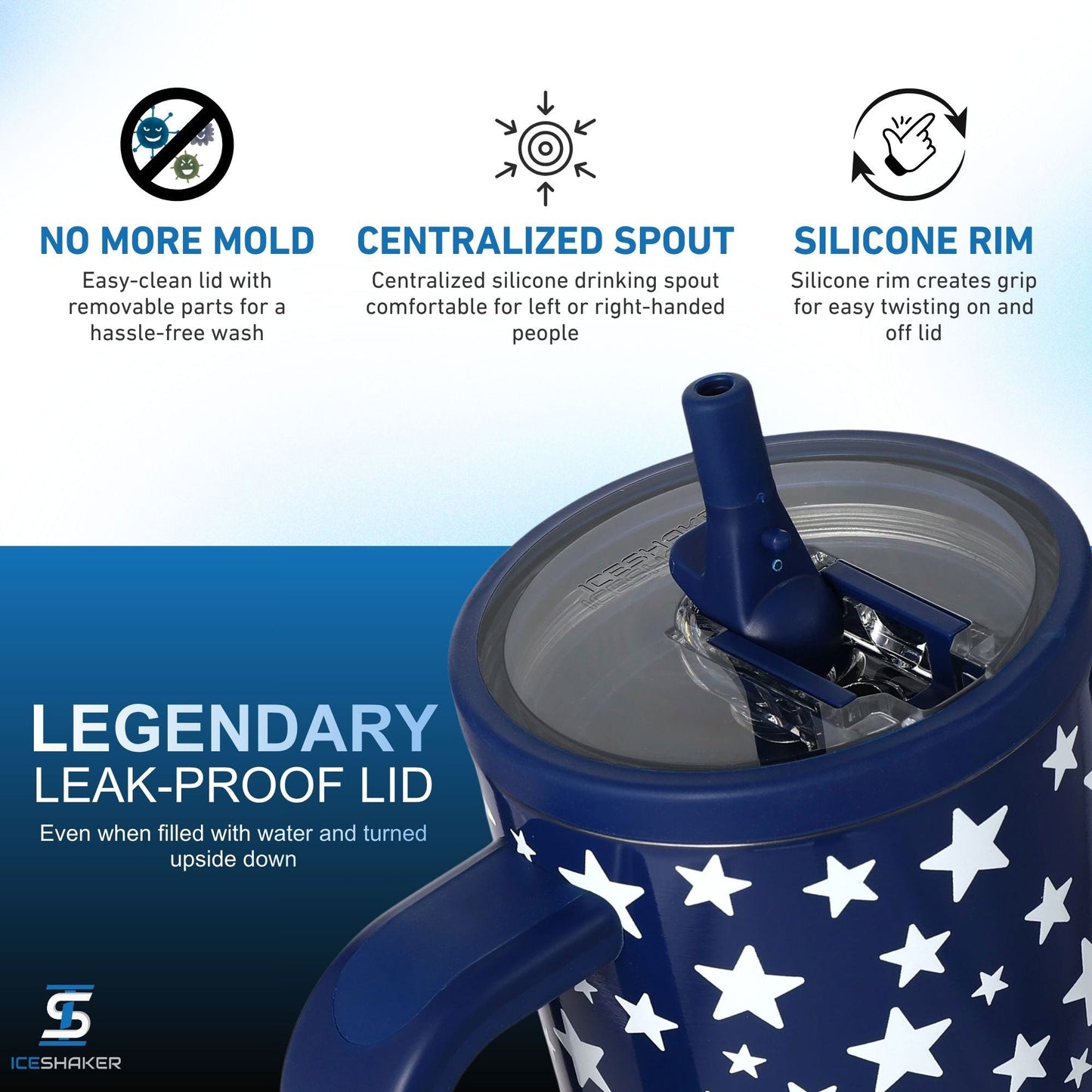 32oz Legend Series Shaker Bottle - Star Spangled