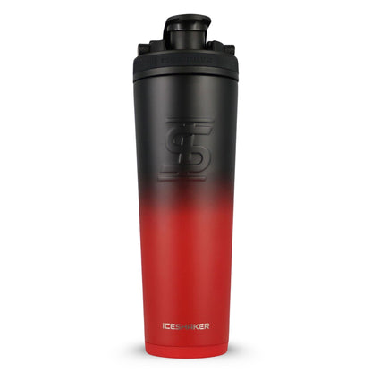 32oz Ice Shaker - Red Black Ombre