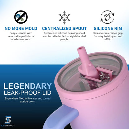 40oz Legend Series Shaker Bottle - Periwinkle Haze