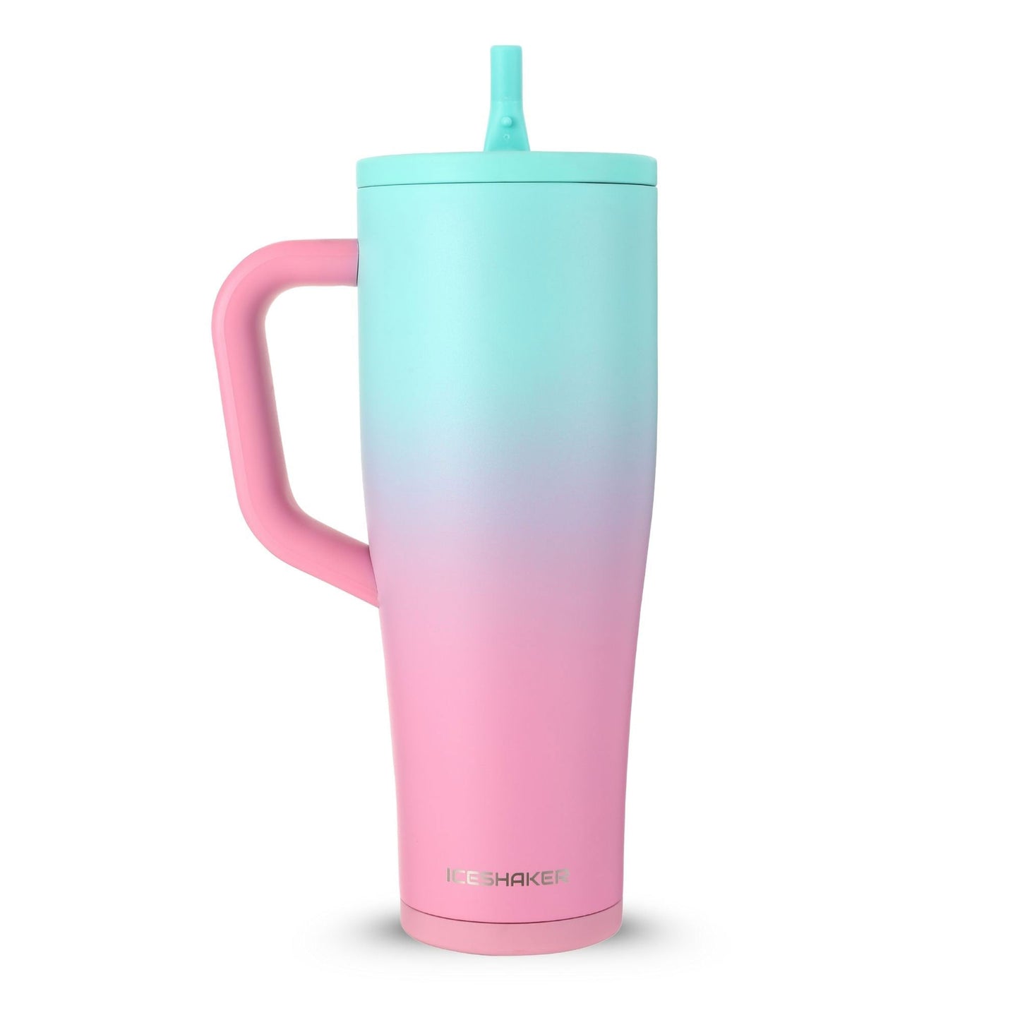 CUSTOM Sports Logo 40oz Legend Shaker Tumbler - Pink Mint Ombre