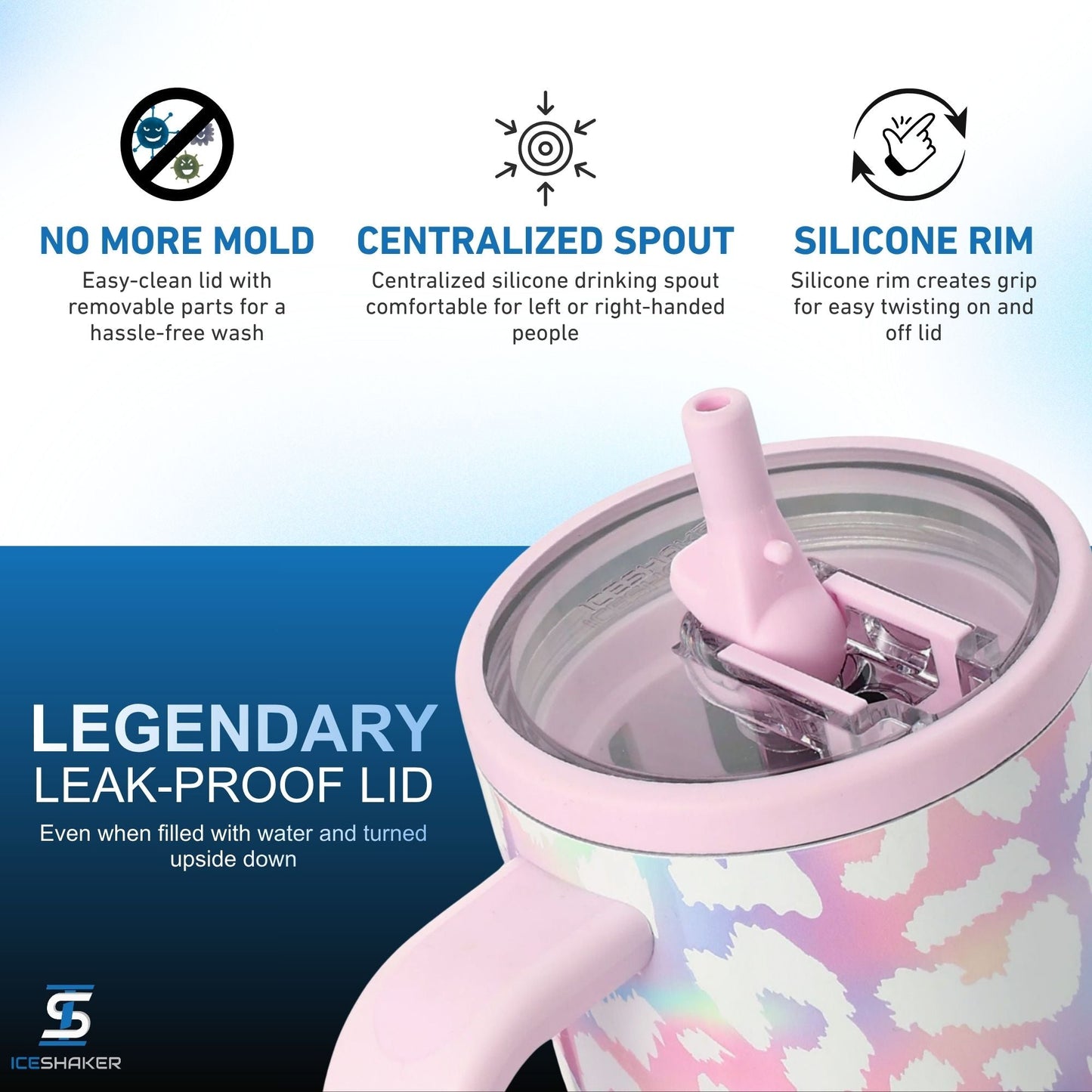 Ice Shaker Legend Series Stainless Steel Shaker Bottles
