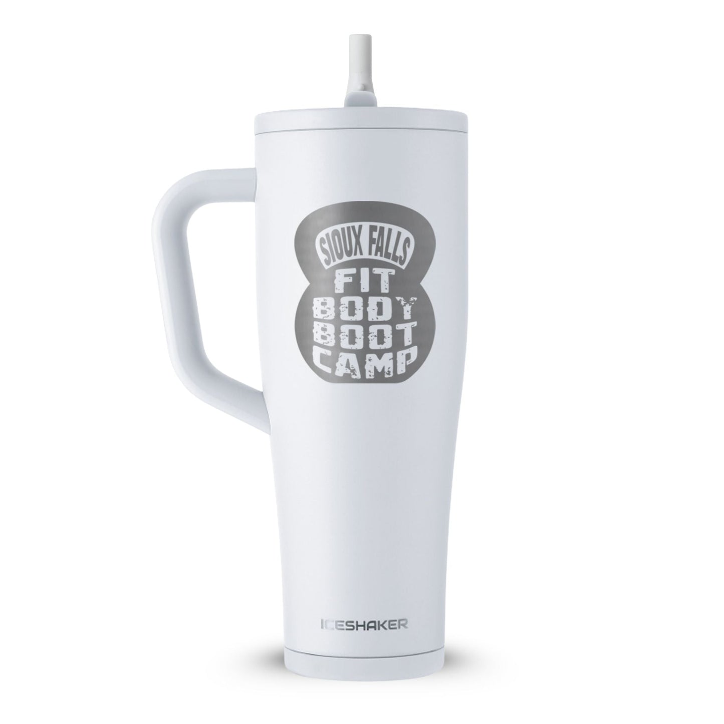 CUSTOM Sioux Falls Fit Body Boot Camp Kettlebell 40oz Legend Tumbler - White