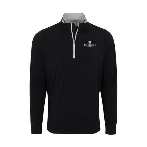 Johns Hopkins DriRelease® Performance Pullover Black with Light Grey Trim