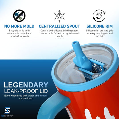 40oz Legend Series Shaker Bottle - Freeze Pop Drip