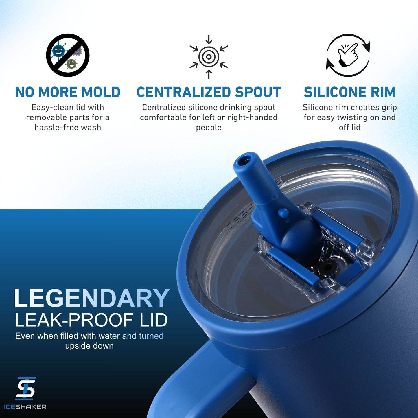 40oz Legend Series Shaker Bottle - Navy