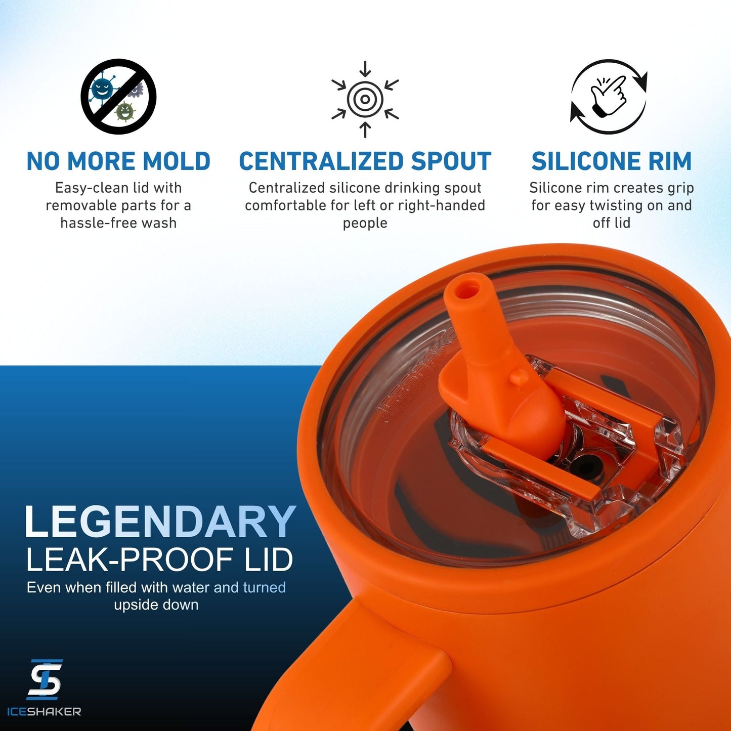 32oz Legend Series Shaker Bottle - Orange