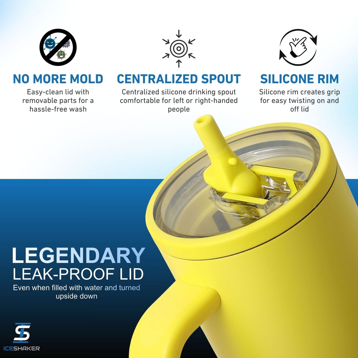 40oz Legend Series Shaker Bottle - Yellow