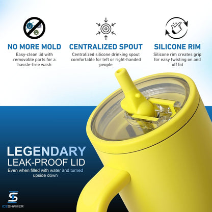 40oz Legend Series Shaker Bottle - Yellow