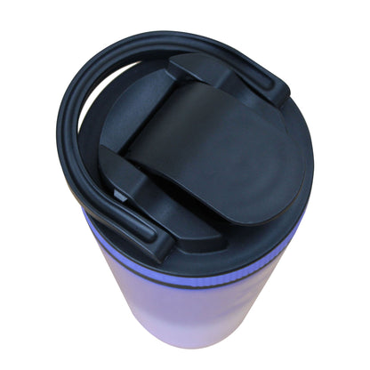 26oz Shaker Lid - Black Lid with Lilac Dreaming Band