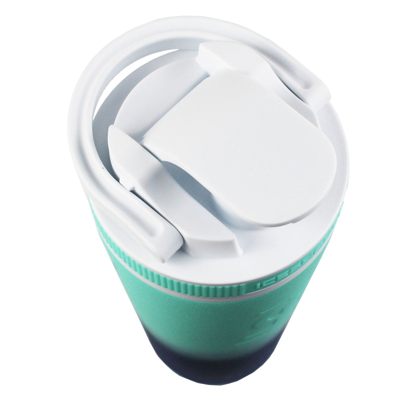 26oz Shaker Lid - White Lid with Mint Band