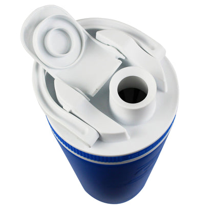 26oz Shaker Lid - White Lid with Royal Blue Band
