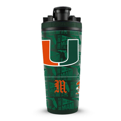 Officially Licensed Miami Hurricanes 4D Ice Shaker