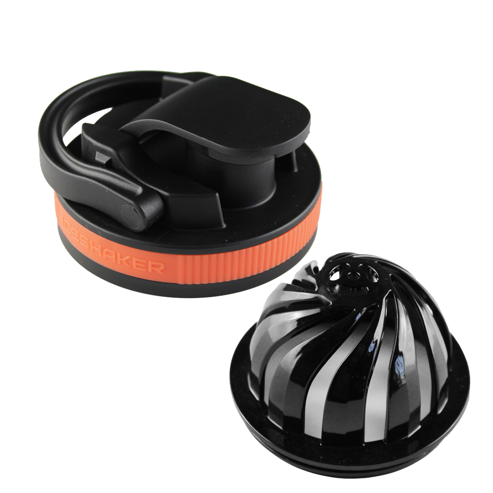 26oz Shaker Lid + Agitator Combo - Black Lid with Summer Escape Band