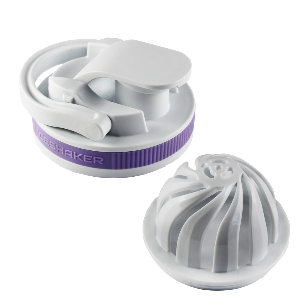 26oz Shaker Lid + Agitator Combo - White Lid with Mermaid Band