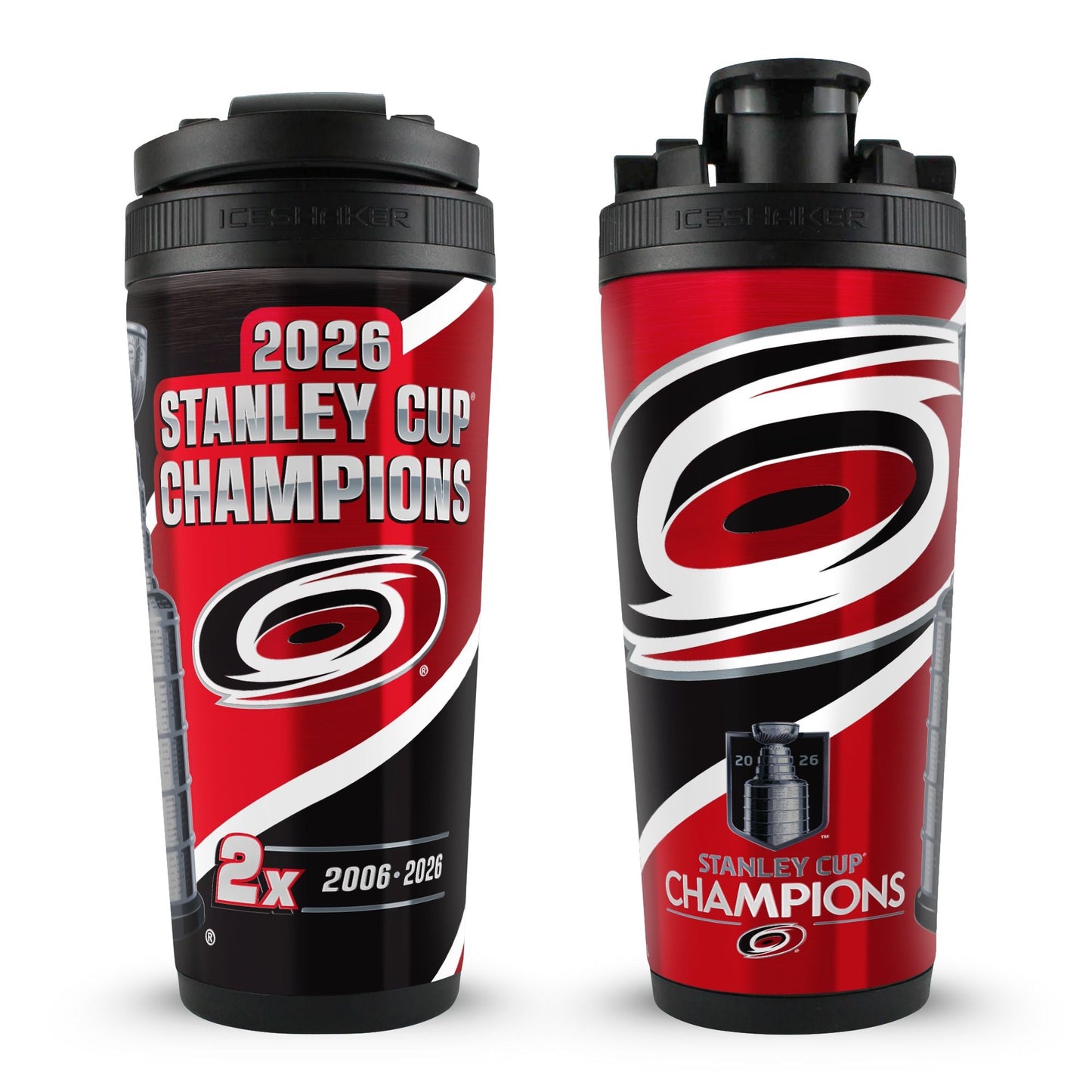 Carolina Hurricanes 2026 Stanley Cup Champions 4D 26oz Ice Shaker