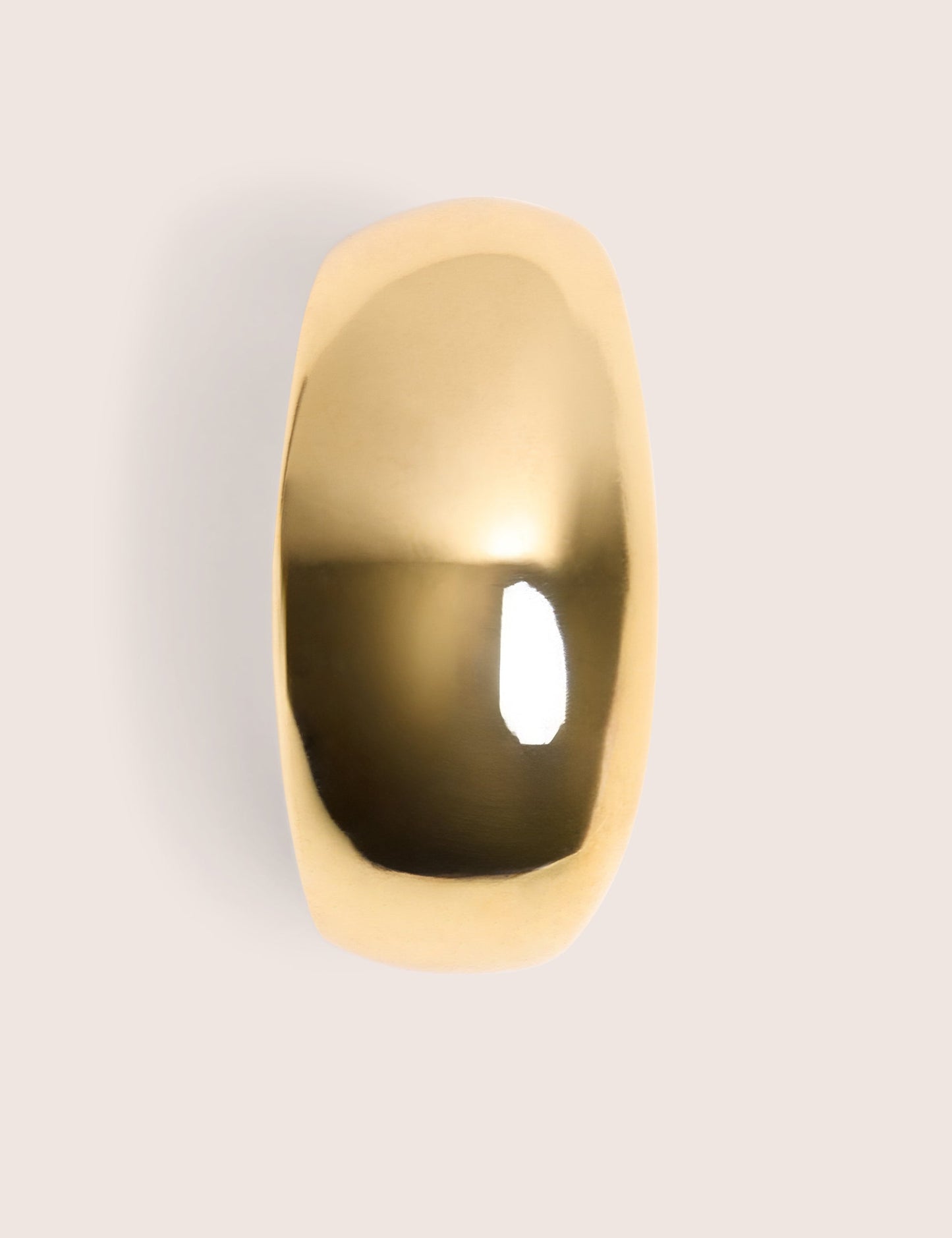 Thick Single Cuff Bracelet Gold