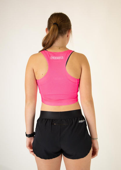 Neon Pink PWR Crop Top