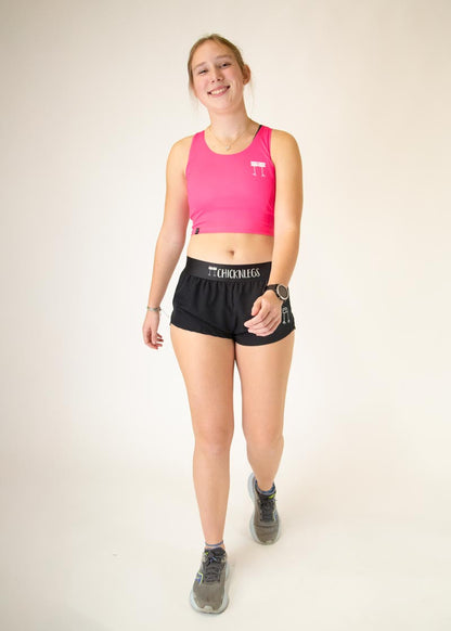 Neon Pink PWR Crop Top