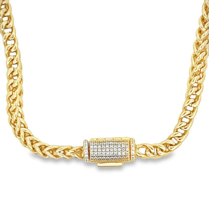 Franco VVS Moissanite Chain Steel / .925 Silver