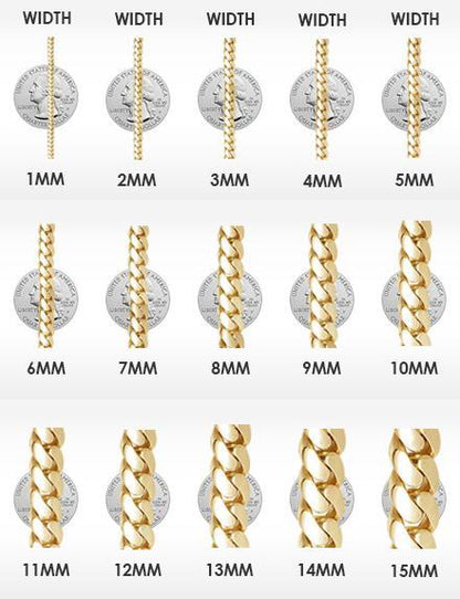 Gold Plated Cuban Box Chain Necklace 8MM